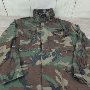Cold Weather Field Coat Sz Large Regular Woodland Camo 8415-01-099-7838 US Army